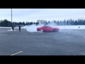 Drifting a Challenger Hellcat in Slo Mo!