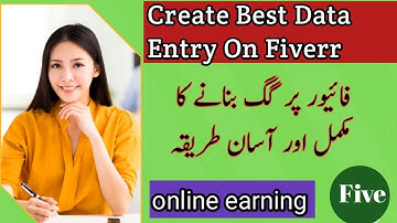 Create Best Data Entry gig on fiverr |fiverr gig