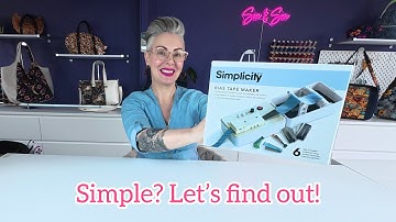 Simplicity Bias Tape Maker, review and how to use it.