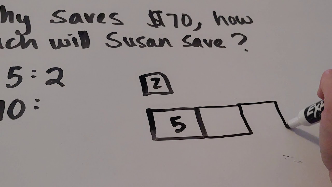 Ratios Using a Tape Diagram YouTube