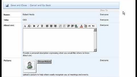 SharePoint Shepherd 2007 - Edit Your MySite Profile