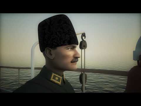 19 MAYIS 1919 Bandırma Vapuru Animasyonu - Mustafa Kemal Atatürk
