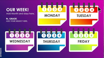 Weekly Planner for Online Lessons · SlidesMania Google Slides