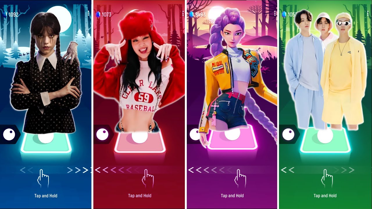 Wednesday Adams vs Jennie Solo and Jisoo Flower vs KPop Demon Hunters vs BTS and Blackpink Songs