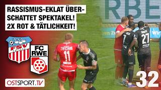RASSISMUS-EKLAT überschattet Spektakel! 2x Rot! Zwickau - Erfurt | Regionalliga Nordost