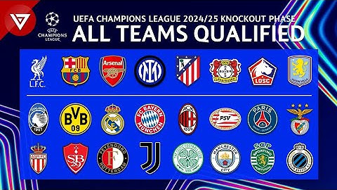 🔵 UEFA Champions League 2024/25 Knockout Phase: All Teams Qualified |Playoffs & Round of 16 Teams