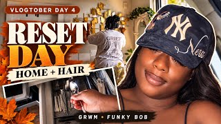 VLOGTOBER DAY 4 | Fall Reset | Home Improvements | Funky Bob | Life after 35