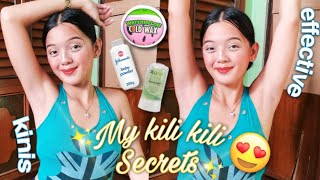 MY KILI KILI SECRETS + how i wax my underarms