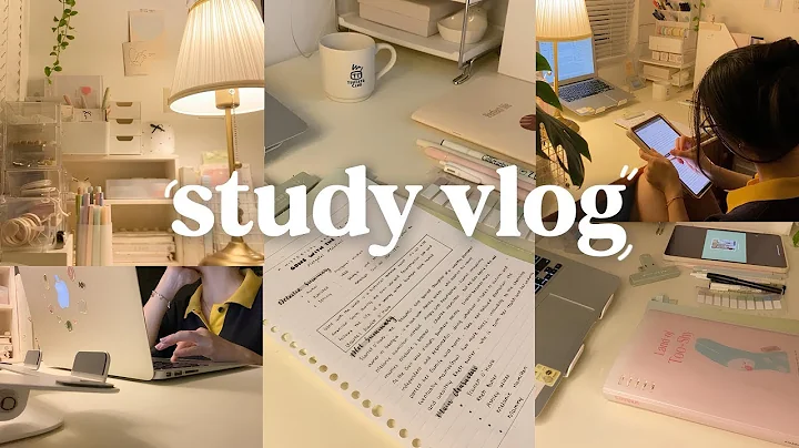 STUDY VLOG   slow mornings at 5 30am, studying productive, lots of studying, motivation ˚ ༘୨ৎ#study