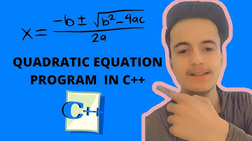 |Quadratic equation in C++| How to write quadratic equation program in C++|.