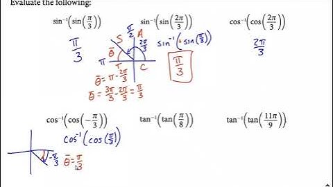Composition of inverse trig functions and trig functions | same function