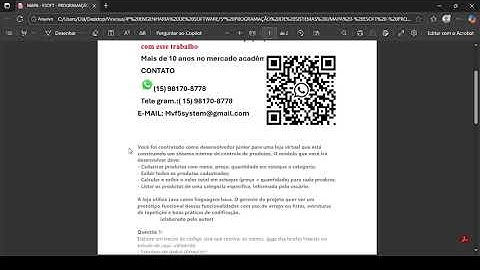 Em seguida, explique, com suas palavras, o que o seu código faz, destacando como os dados estão send