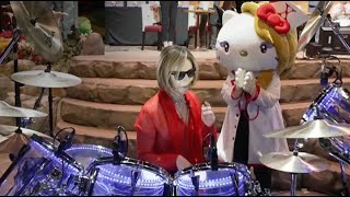 yoshikitty convinced YOSHIKI to play drums on the spot！ ヨシキティーがYOSHIKIを説得？