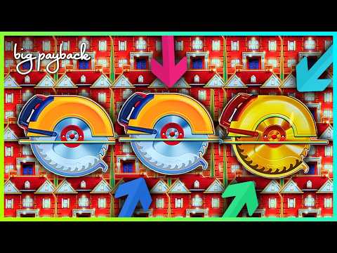 GOLD SAW + MANSIONS FEATURE = HUGE WIN on Huff N' Even More Puff Grand Slots!