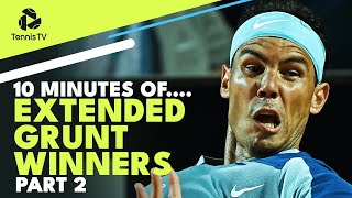 10 MINUTES OF: Extended Grunt ATP Tennis Winners! Part 2 🔊