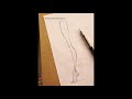 Fashion sketch tutorial by zeynep denizfashion figure legside viewquick sketch