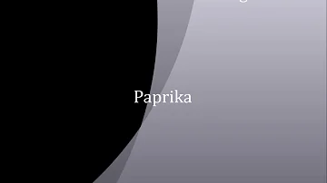 Was heißt Paprika auf Englisch?