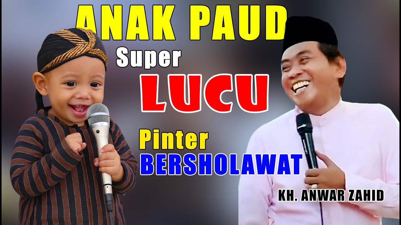 anak paud super lucu pandai bersholawat pemalang pengajian kh. anwar zahid