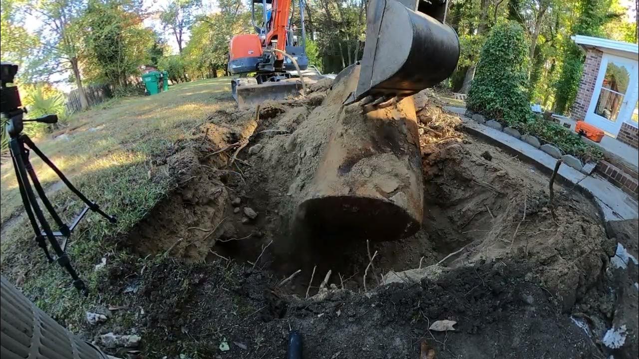 Removing an abandoned Fuel Oil Tank - YouTube