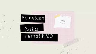 Pemetaan Buku Tematik kelas 6 tema 1
