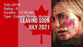 What Movies and TV shows leaving Netflix Canada in July 2021?