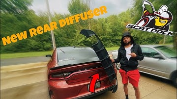 INSTALLING A REAR DIFFUSER ON MY 2022 DODGE CHARGER SCATPACK!