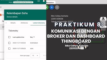 Praktikum 9 : KOMUNIKASI DENGAN BROKER DAN DASHBOARD THINGSBOARD | Ikko Cahya Awinata | 22051204038