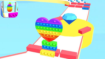 FIDGET RUSH game MAX SCORE 💜👩🏻‍🦰🌈 Gameplay All Levels Walkthrough iOS, Android New Game Mobile Level