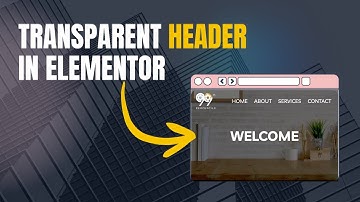 How to add a transparent header in Elementor WordPress 2025