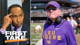 FIRST TAKE | Stephen A. Reacts: LSU Fires Brian Kelly — $54M Buyout Shocks College Football