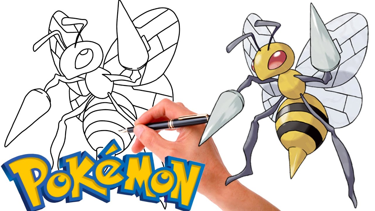 How To Draw Beedrill Pokemon 015 Generation 1 Youtube