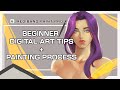 MediBang Beginner Digital Art Tips + Painting Process | Blending Tutorial