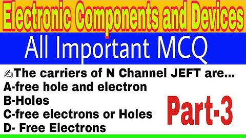 Test-4,Electronics Components and Devices multiple choice questions.ECD.Tech questions.RRB JE 2019