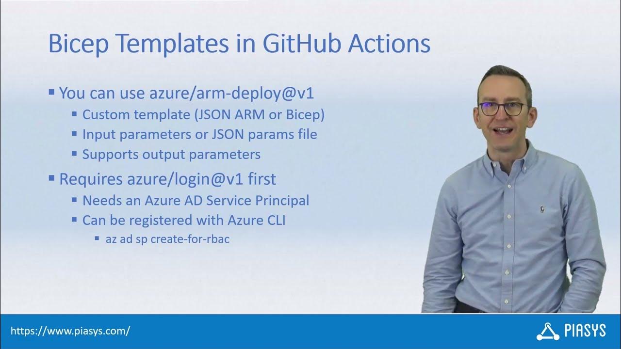 Episode 245 Handling Bicep templates in GitHub Actions YouTube