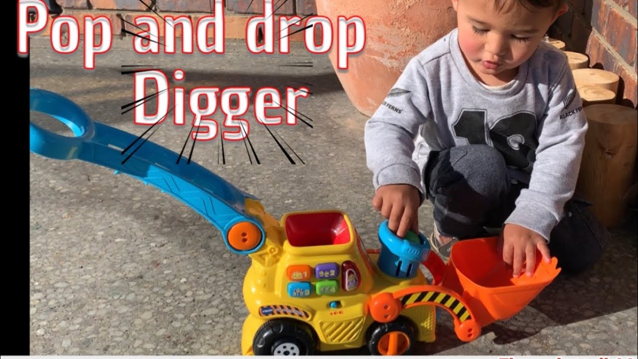 vtech push & pop bulldozer toy