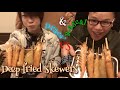 大食い→串揚げ1時間勝負。vs絆 food fight(eating deep fried skewers)【Draco】【ドラコ】【らすかる】