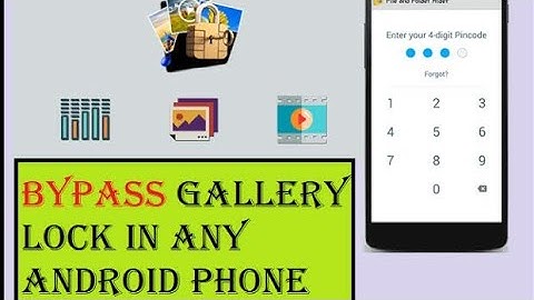 How to open any password protected file manager and gallery
