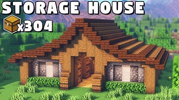 Minecraft Large Storage House Tutorial [How to Build]