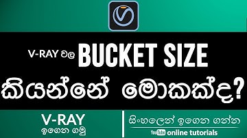 What is Bucket Size in V-Ray 3Ds Max (Sinhala)