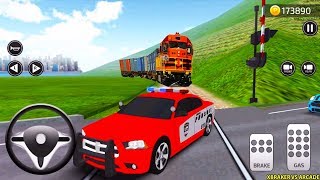 Parking Frenzy 3D Simulator - Red Police Car And Train - Android Gameplay