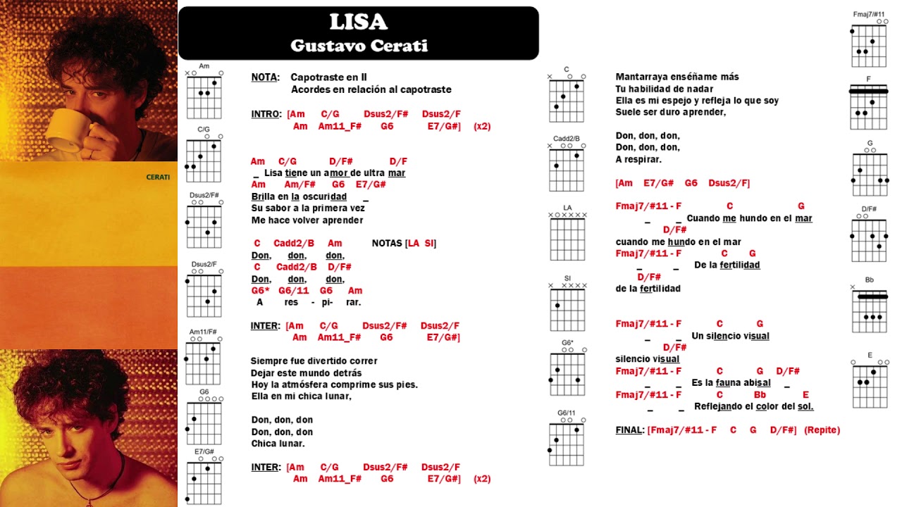 NINGÚN ACORDE NACE LOCO: CERATI - Lisa - YouTube