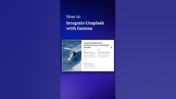 How to Integrate Gamma with Unsplash