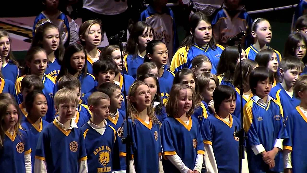 School Choir At Toronto Rock Home Game 2014
