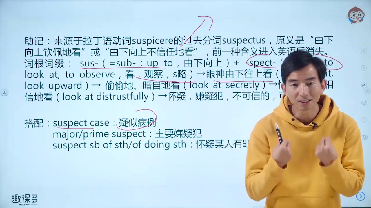 单词的秘密 44 词根-spect,-spec,-spic,-spis,-spit,-scop,-scep均表示”看“(下) - YouTube
