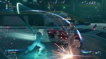 Final Fantasy VII Remake Limit Cross Slash Stagger Defeat Roche