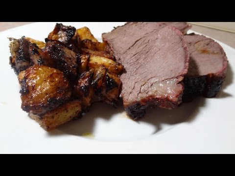 Beer Marinated Steak in the Weber Kettle