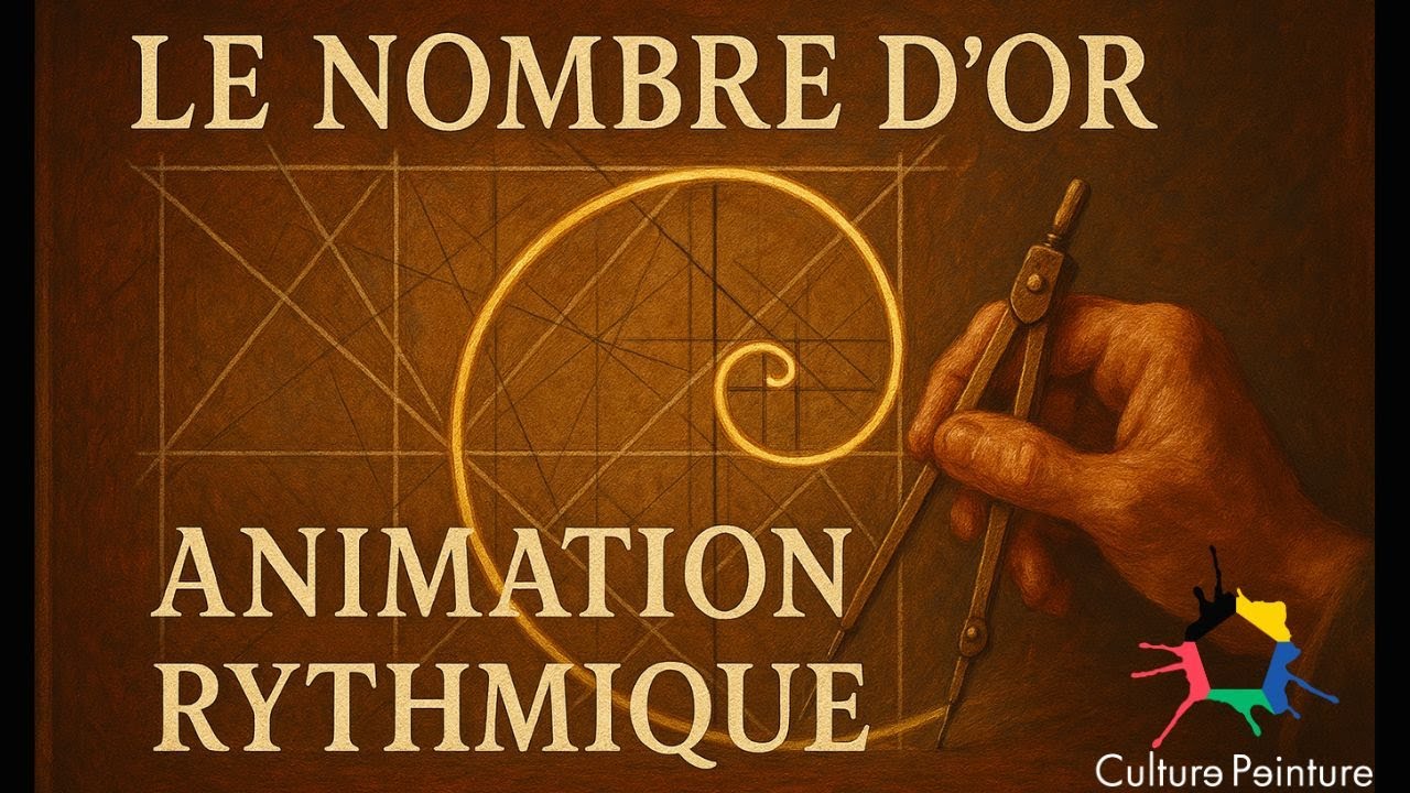 Structure rythmique sur toile : nombre d’or & spirale