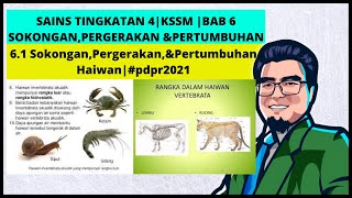 SAINS TINGKATAN 4|KSSM | BAB 6 SOKONGAN,PERGERAKAN DAN PERTUMBUHAN | 6.1 Haiwan | #pdpr2021#spm