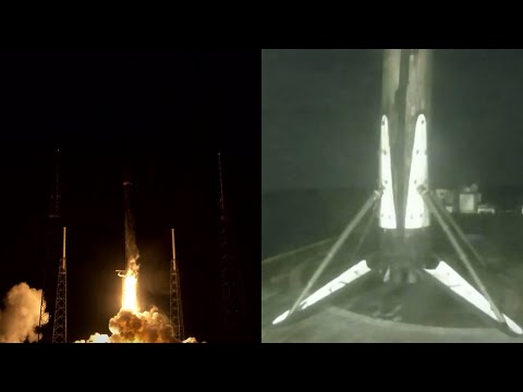 SpaceX Starlink 8 launch & Falcon 9 first stage landing, 4 June 2020