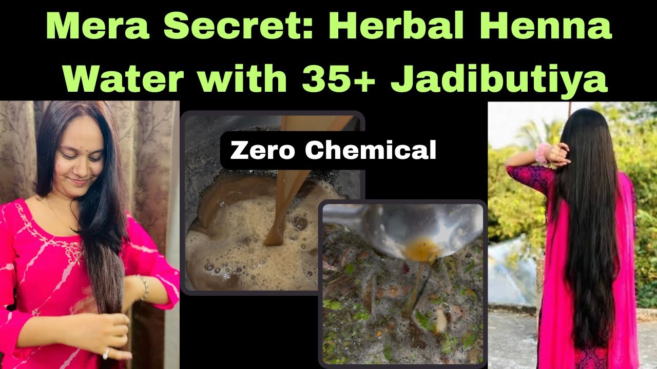 Traditional Herbal Henna Water at Home | 35+ Herbs Mix